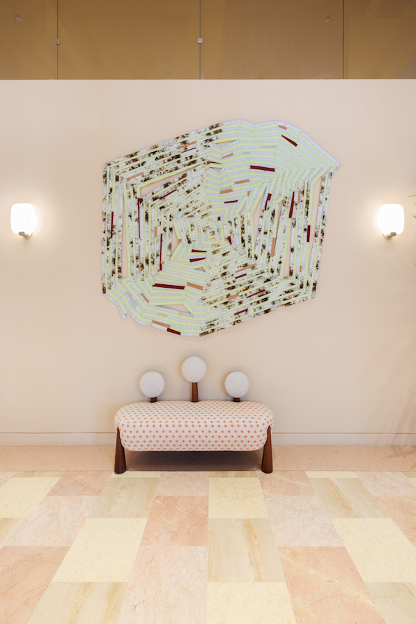 Pieced Landscape 59 Tempest 3 (For The Shelborne Hotel) Commission by Regina Durante Jestrow, Image 1.