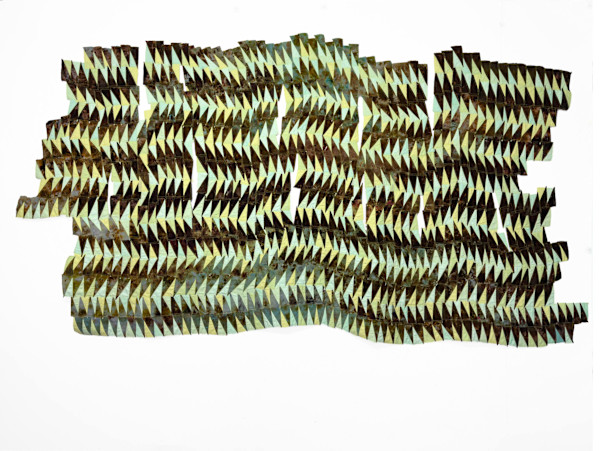 Pieced Landscape 35 (Cypress Dome in Double Fire Pattern) by Regina Durante Jestrow, Image 1.