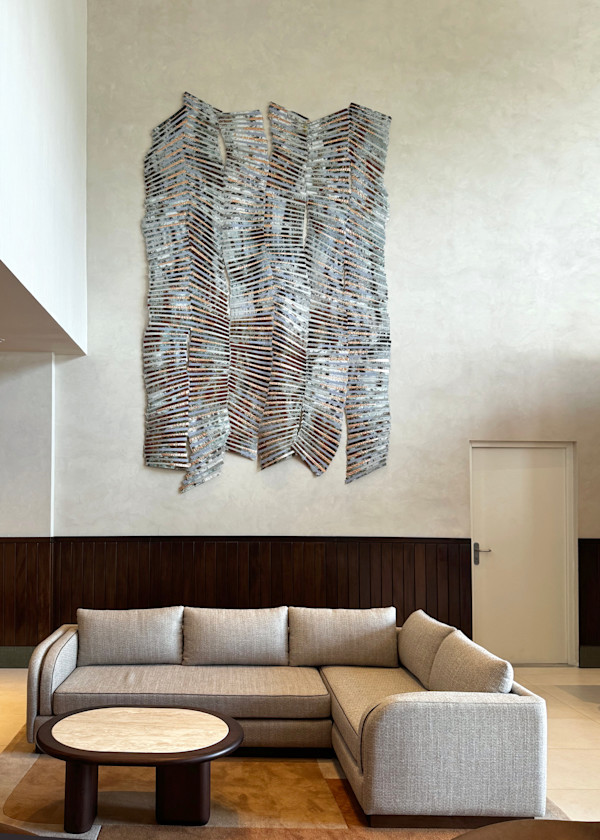 Pieced Landscape  62 Domus by Regina Durante Jestrow, Image 1.