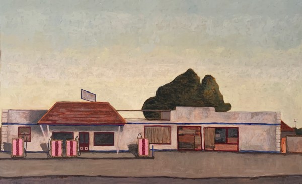 Abandoned Petrol Station with Iced Vo Vos by Michael Bourke