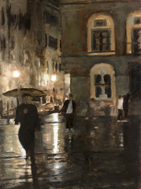 Rainy Night In Florence by John Wegner