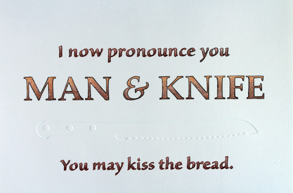 Man & Knife by Joan Chamberlain