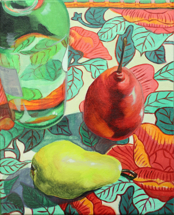Pears and Pattern by Joan Chamberlain