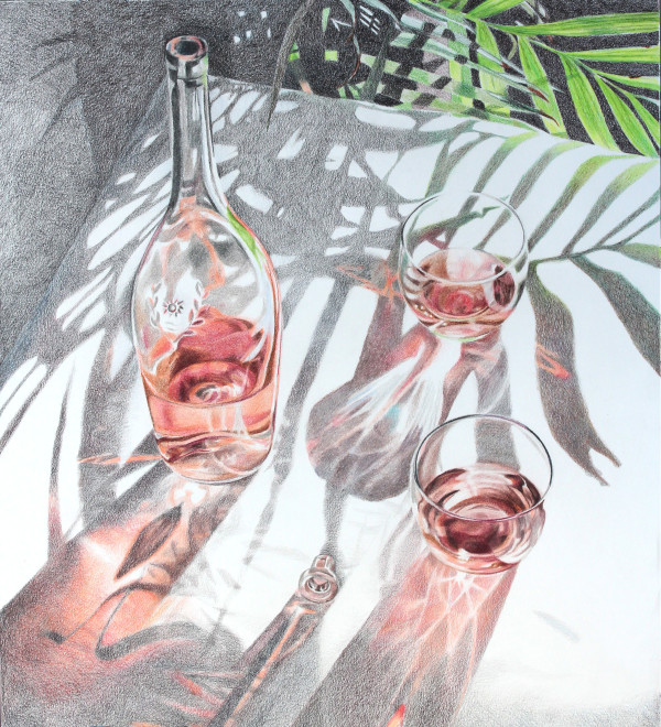 Rosé Reflections by Joan Chamberlain