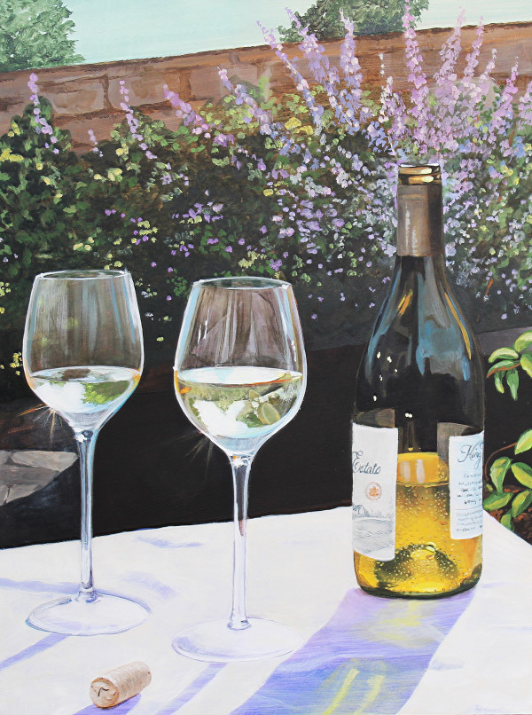 Wine in the Garden by Joan Chamberlain