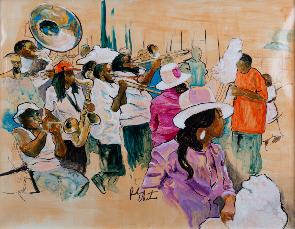 St. Charles Avenue Second Line by Reuben Cheatem