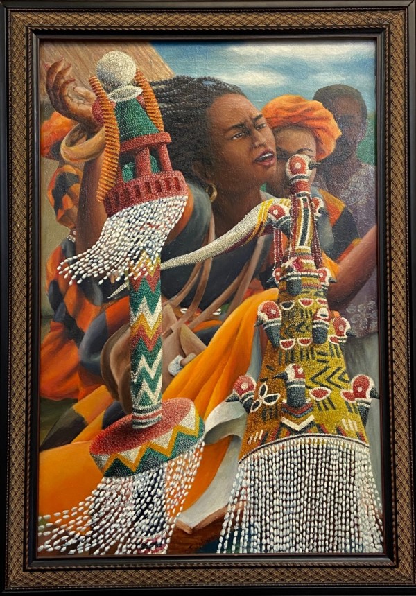 Orange and Black Praise by Charlie T. Johnson