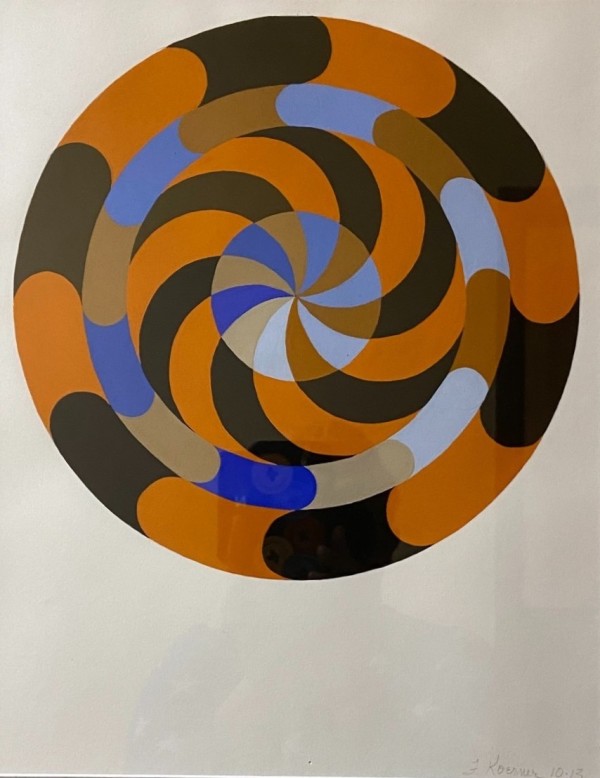 Mandala in Orange and Blue by Francesca "Frahn" Koerner