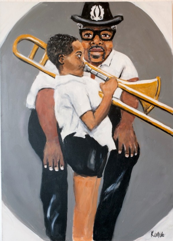 Trombone Shorty & Bo Diddley by Ken White