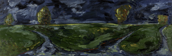 Maine Tidal Flats - Storm Coming by Jonathan Herbert