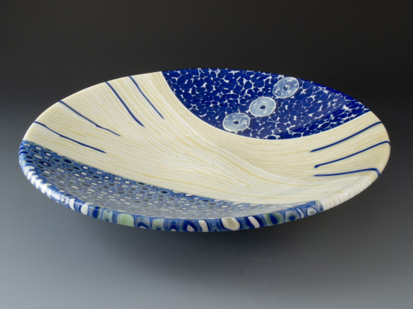 Cobalt Pebbles Bowl by Karen Wallace
