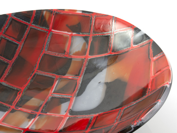 Crimson Zebra Ink Collection Bowl