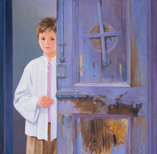 Nen darrere la porta blava by Grimà