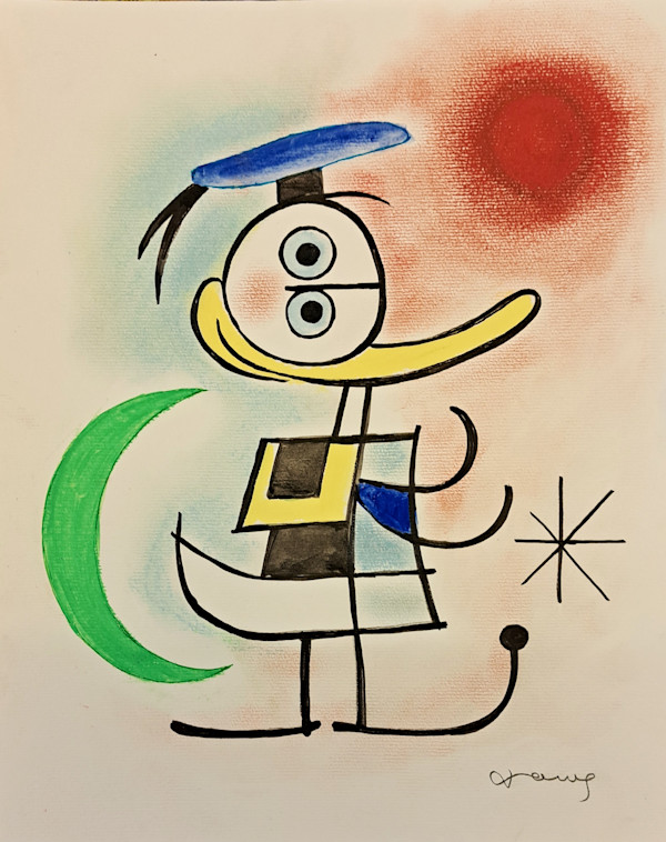 El Pato Donald inspirado en Joan Miró by Toni Fernandez