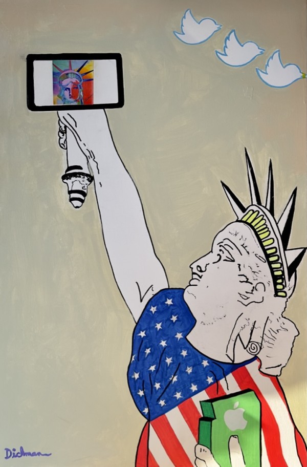 NARCISSISTIC LADY LIBERTY. DISINTEGRATING DEMOCRACY by Curtis DIckman