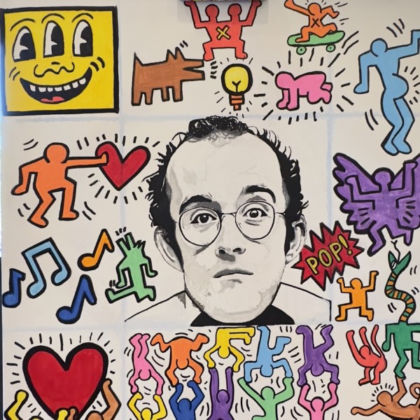 RED HARING. A TRIBUTE TO KEITH HARING. by Curtis DIckman