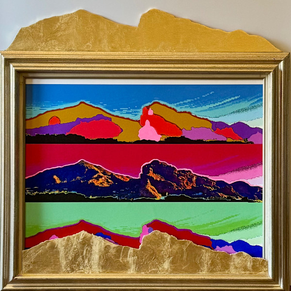 Golden Silhouettes of Camelback Mountain by Curtis Dickman