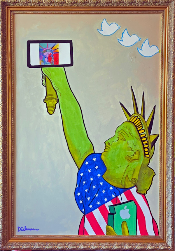 NARCISSISTIC LADY LIBERTY. DISINTEGRATING DEMOCRACY by Curtis Dickman