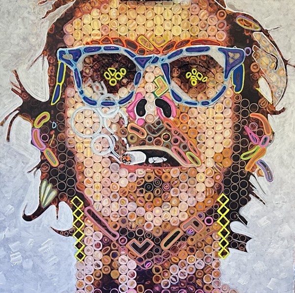 SMOLDERING FRAGMENTS OF CHUCK CLOSE by Curtis DIckman