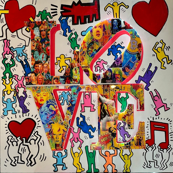 LOVE IS THE ANSWER #2(exhibition) by Curtis Dickman