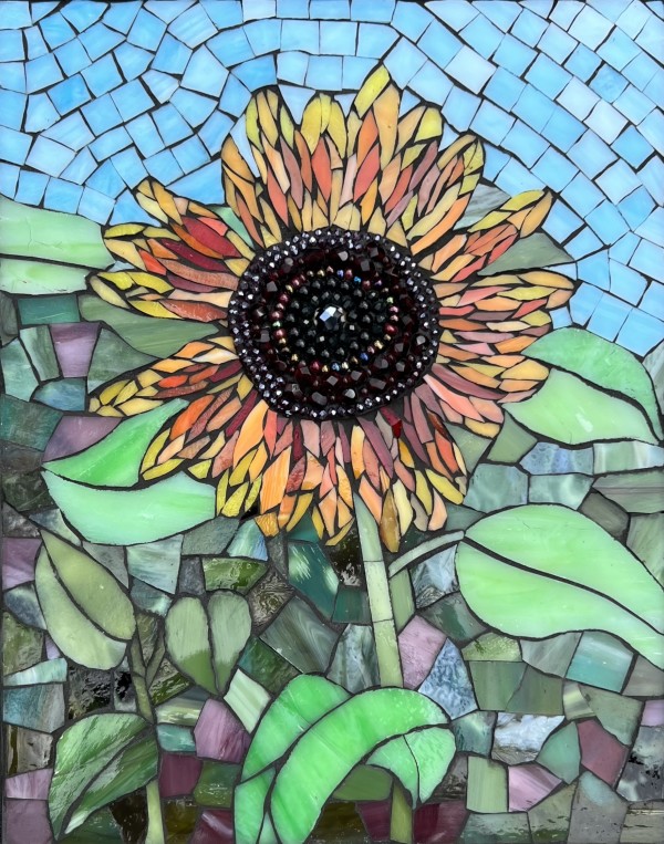 Autumn Beauty Sunflower by Julie Mazzoni