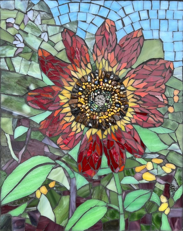 Velvet Queen Sunflower by Julie Mazzoni