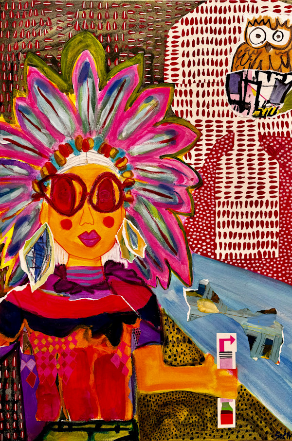 From the Other Side The Owl Hooted Hello by Sophia Cameron