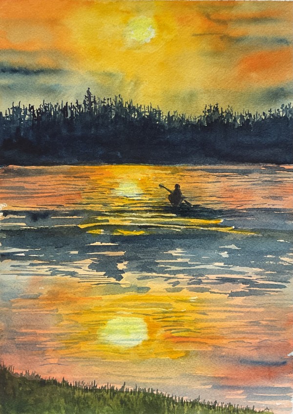 Evening Paddle by Katy Heyning