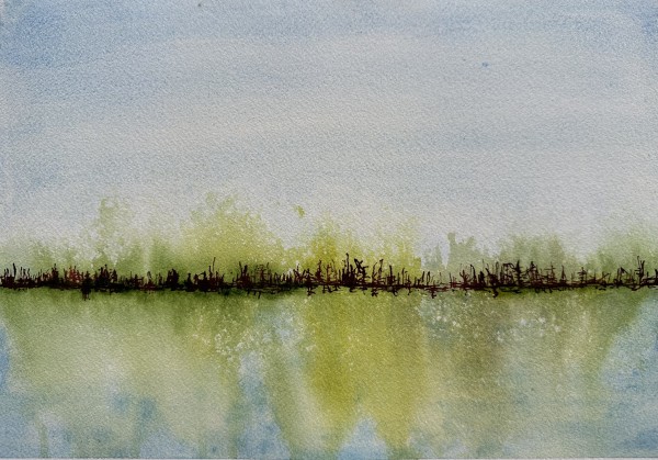 Green Lakeside by Katy Heyning