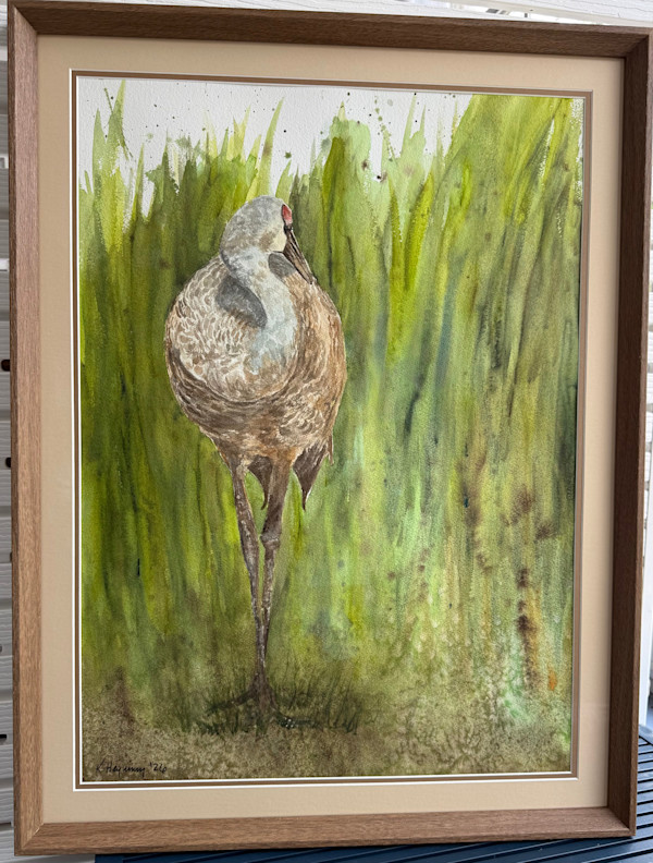 Crane by Katy Heyning Watercolor and Fine Art, Image 2.