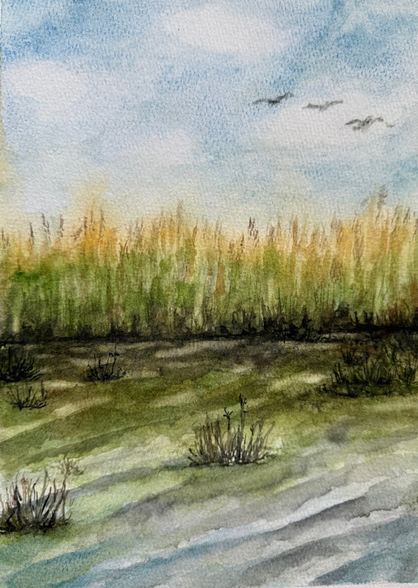Marshland by Katy Heyning Watercolor and Fine Art, Image 1.