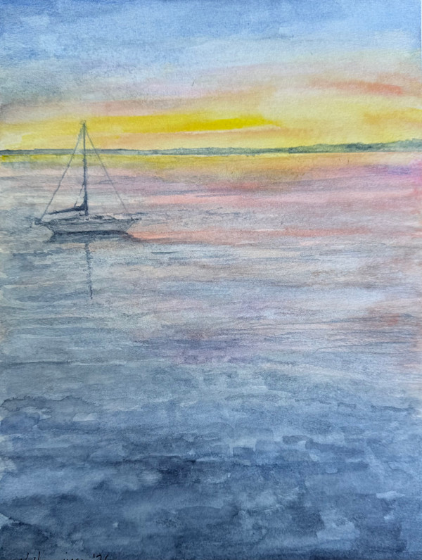 At Anchor by Katy Heyning Watercolor and Fine Art