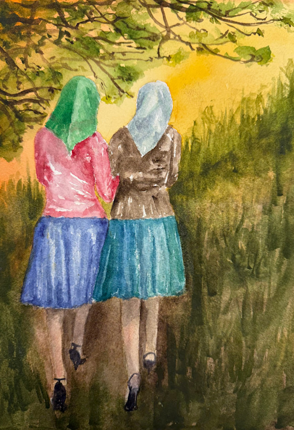 Sisters by Katy Heyning Watercolor and Fine Art, Image 1.