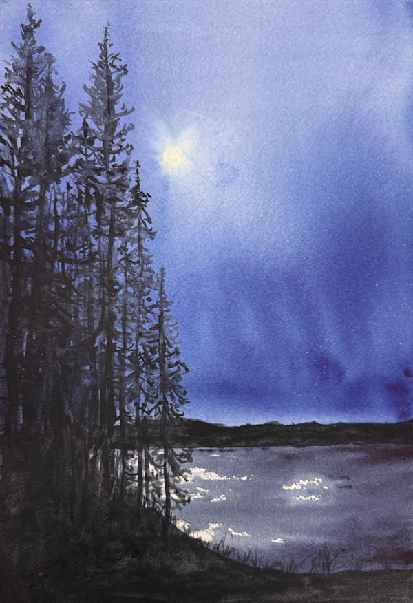 Moonlight by Katy Heyning Watercolor and Fine Art