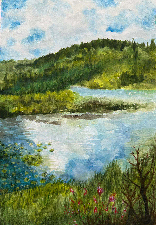 Adirondack Study by Katy Heyning Watercolor and Fine Art, Image 1.