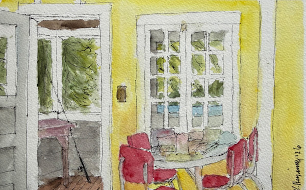 Cabin Life II by Katy Heyning Watercolor and Fine Art, Image 1.