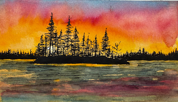 The Island by Katy Heyning Watercolor and Fine Art, Image 1.