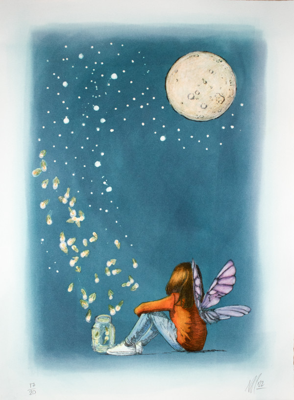 Fireflies (A2 size 17/20)