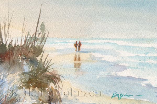 Beach Walk by Keith E  Johnson