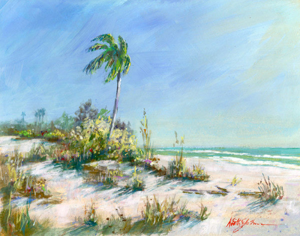 Beach Palm by Keith E  Johnson