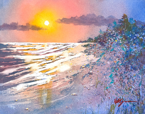 Beach Sunset by Keith E  Johnson, Image 1.