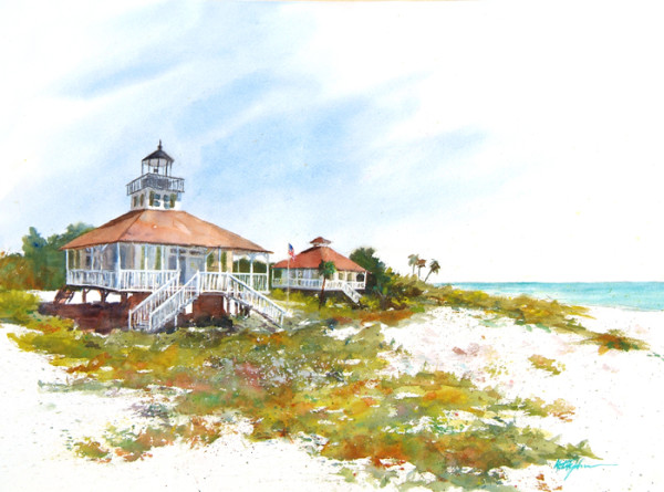 Boca Grande Lighthouse III by Keith E  Johnson