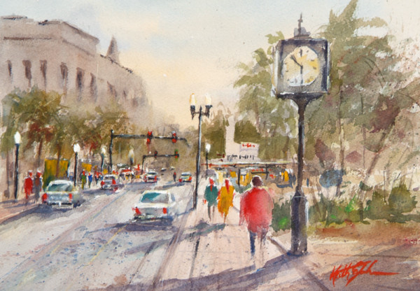 Clock On Marion by Keith E  Johnson