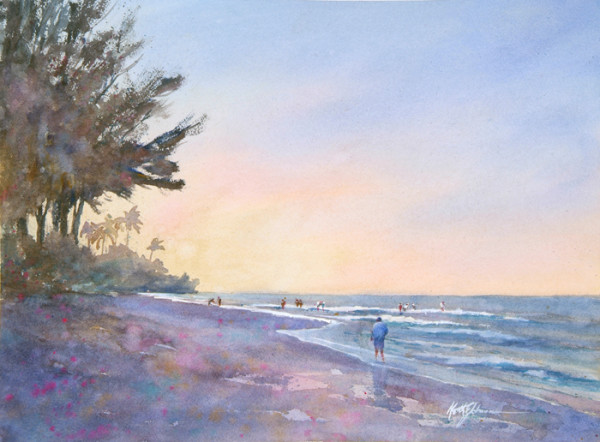 Dawn at Blind Pass Beach by Keith E  Johnson