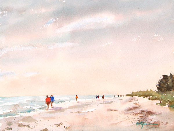 Gulfside City Beach by Keith E  Johnson