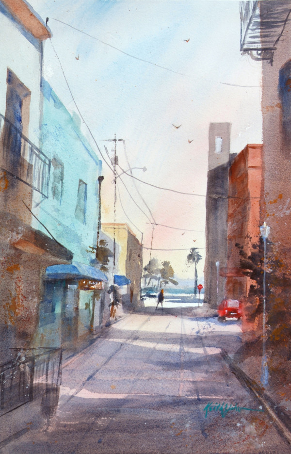River District Alley by Keith E  Johnson