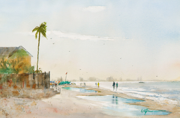 Morning Beachers by Keith E  Johnson