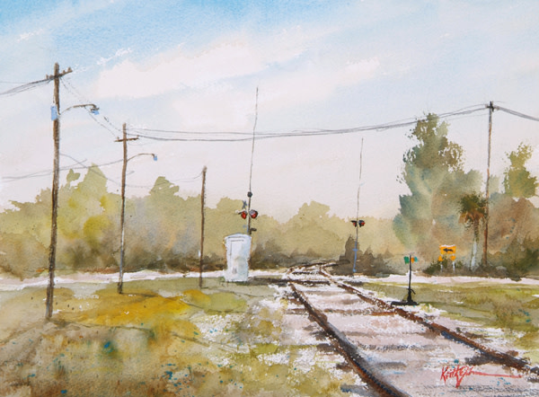 Railroad Tracks by Keith E  Johnson