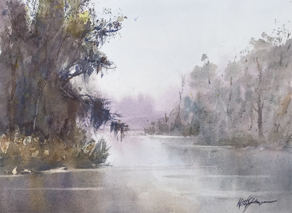 River Fog by Keith E  Johnson