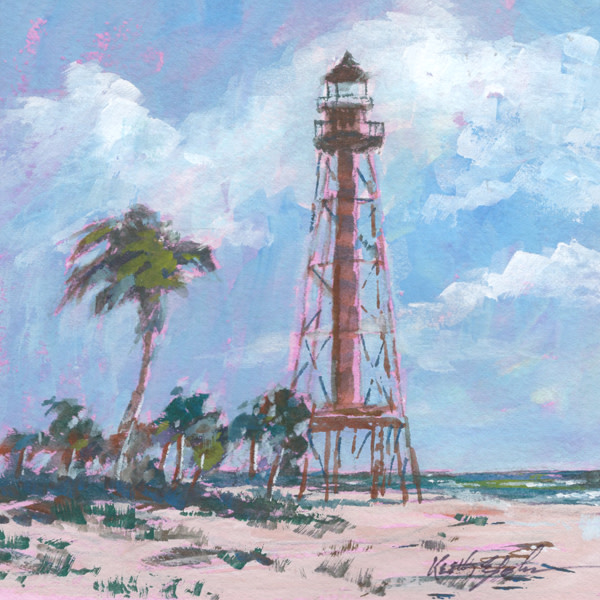 Sanibel Lighthouse Beacon by Keith E  Johnson